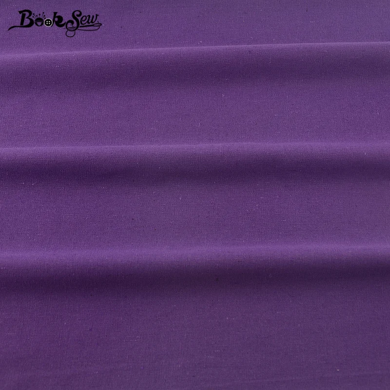 Booksew Purple Color Sewing Material Home Textile Cotton Linen Fabric Tablecloth Pillow Bag Curtain Cushion Zakka Tissu CM