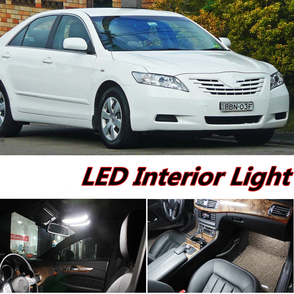 

Tcart Car Accessories Error Free LED Interior Light Kit Auto Doom Map Reading Lamp for Camry 40 2006-2011