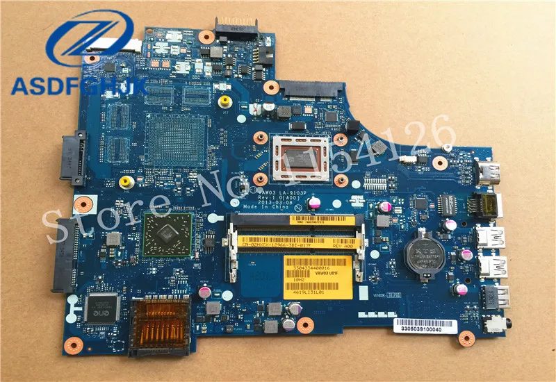 

Laptop Motherboard For DELL For Inspiron 5535 LA-9103P Integrated DDR3 A4-5145M 2HXCX 02HXCX CN-02HXCX 100% Test Ok