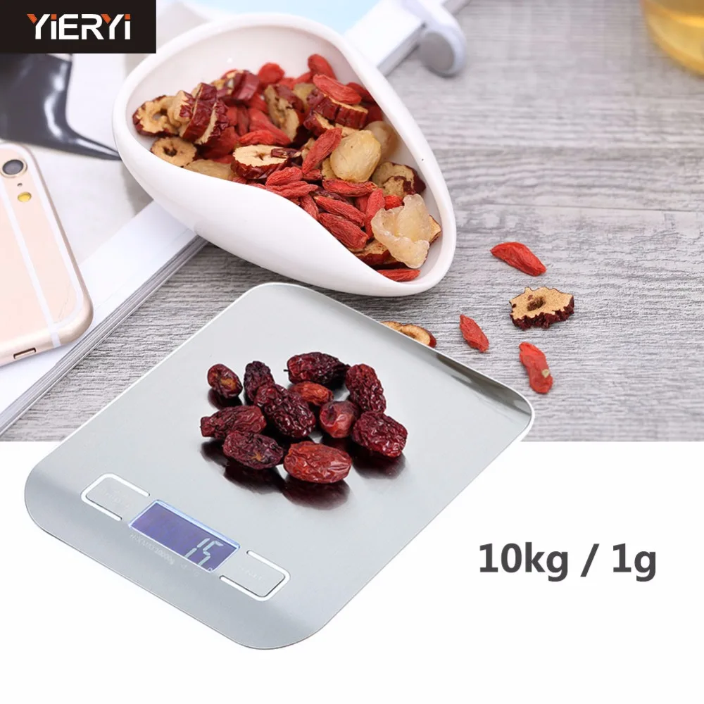 

10KG/1g high Precision Balance Quality Electronic Scales weighting food scales Portable digital scales for Kitchen 1000g-1g