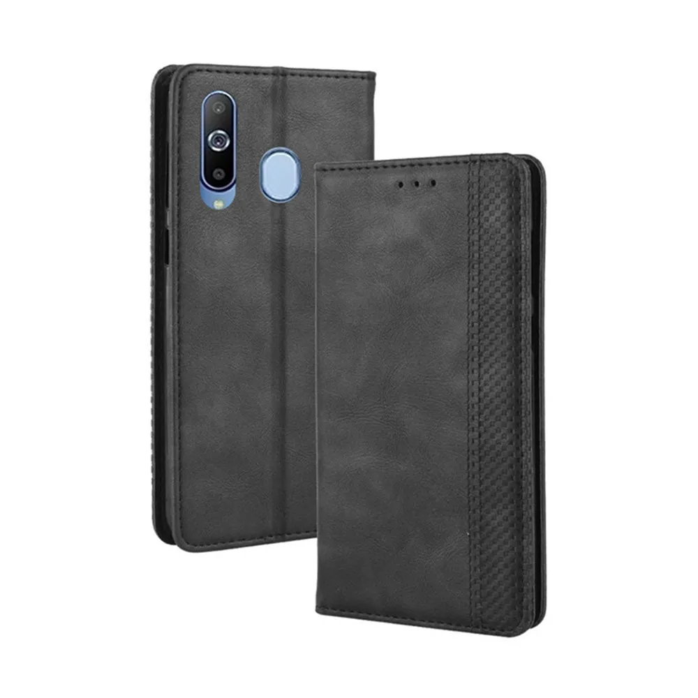 For Samsung Galaxy A9 Pro 2019 Case 6.39 inch Luxury PU Leather Wallet Magnetic Adsorption Case For Samsung A9Pro 2019 Phone Bag