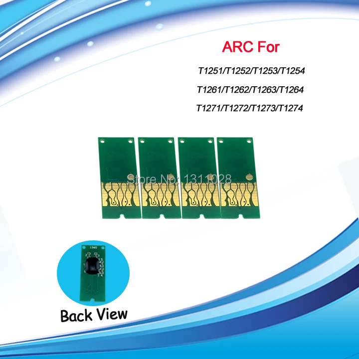 T1261-T1264 Compatible auto reset chip ARC for Epson Stylus NX430 NX330 WF-3520/3540 630 635 60 840  545 645 845 520,1 SETS