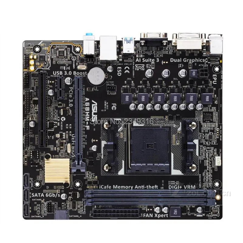 Used For ASUS A68HM-F original motherboard Socket FM2+ FM2 DDR3 16G A68 USB2.0 SATA2 Desktop Motherboard