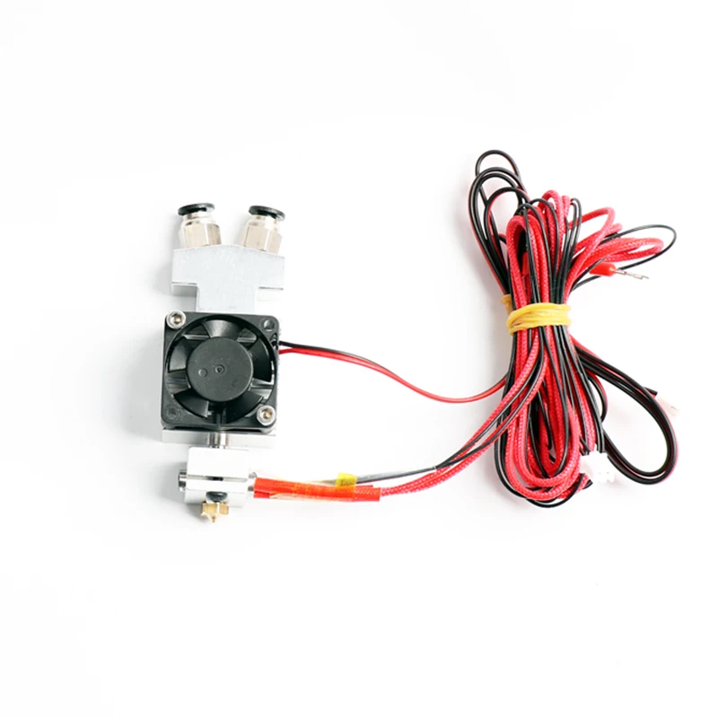 HE3D 3D printer parts 2 in 1 out hotend, two color changing extruder  hotend kit for 0.4mm 1.75mm