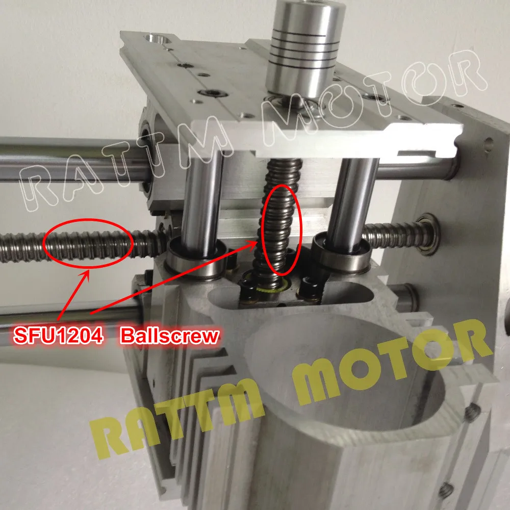 EU 선박 무료 부가가치세 DIY 3040 CNC 라우터 조각사 조각 기계 기계 알루미늄 프레임 SFU1204 볼 스크류 CNC 키트