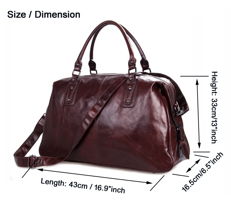 High Class Genuine Leather Travel bag Men duffel bag Leather luggage bag Carry On Handbag Large Tote Shoulder Bag Weekend  big