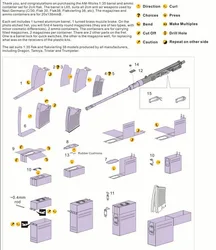 1/35 Scale 2cm Flak 38 Barrel , Magazine and Ammo Box Set Metal Model Accessory