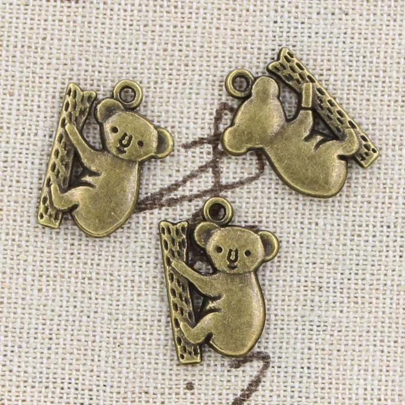 8pcs Charms Koala Bear 20x14mm Antique Making Pendant fit,Vintage Tibetan Bronze Silver color,DIY Handmade Jewelry