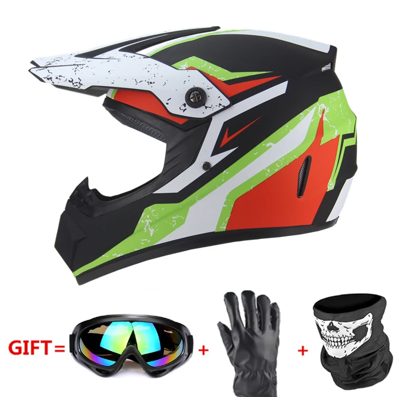 Motorcycle Helmet Biker Full Face Casco Moto Off Road Helmet ATV Dirt Bike Downhill MTB Capacete Moto Glasses Motocross Helmet