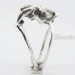 Gothic Smilodon Ring Punk Cute Tiger Skull Tooth Cranium Sabre Wulf La Brea Tar Pits Goth Jewelry