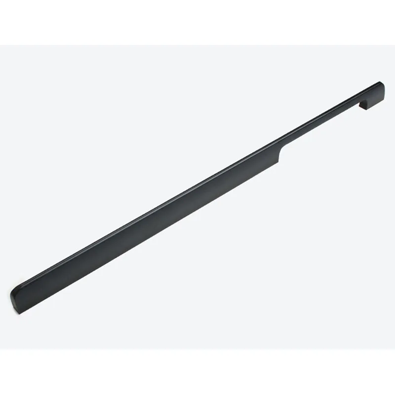 

1 piece Long Cabinet Handle 50cm/80cm/100cm Wardrobe Handles Black Furniture Door Pulls Large Drawer Knobs