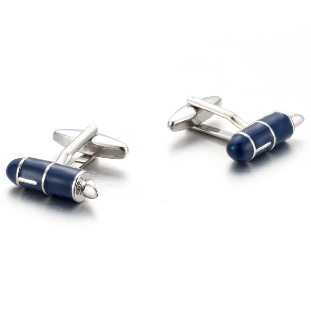 VAGULA Cuff links Top Luxury Brand French Shirt Button Bonito Gemelos Hot Sale Blue Enamel Fountain Pen Cufflinks 709