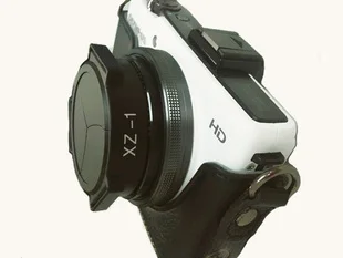 Handig auto open close lensdop cover houder voor & lympus XZ-1 slr camera freeshipping & groothandel
