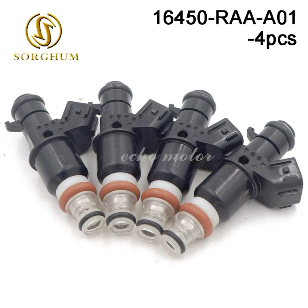 New 4pcs 16450-RAA-A01 Fuel Injectors For 2005-2011 Honda Accord CR-V Element 2.4L l4 16450RAAA01