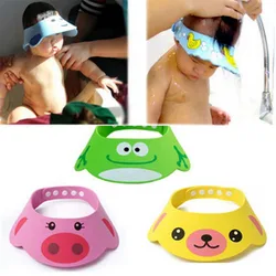 Chapeau de douche pour bébé, shampoing pour enfant en bas âge, bonnet de bain, protection contre le lavage des cheveux, visière directe, soins pour bébé, B0914