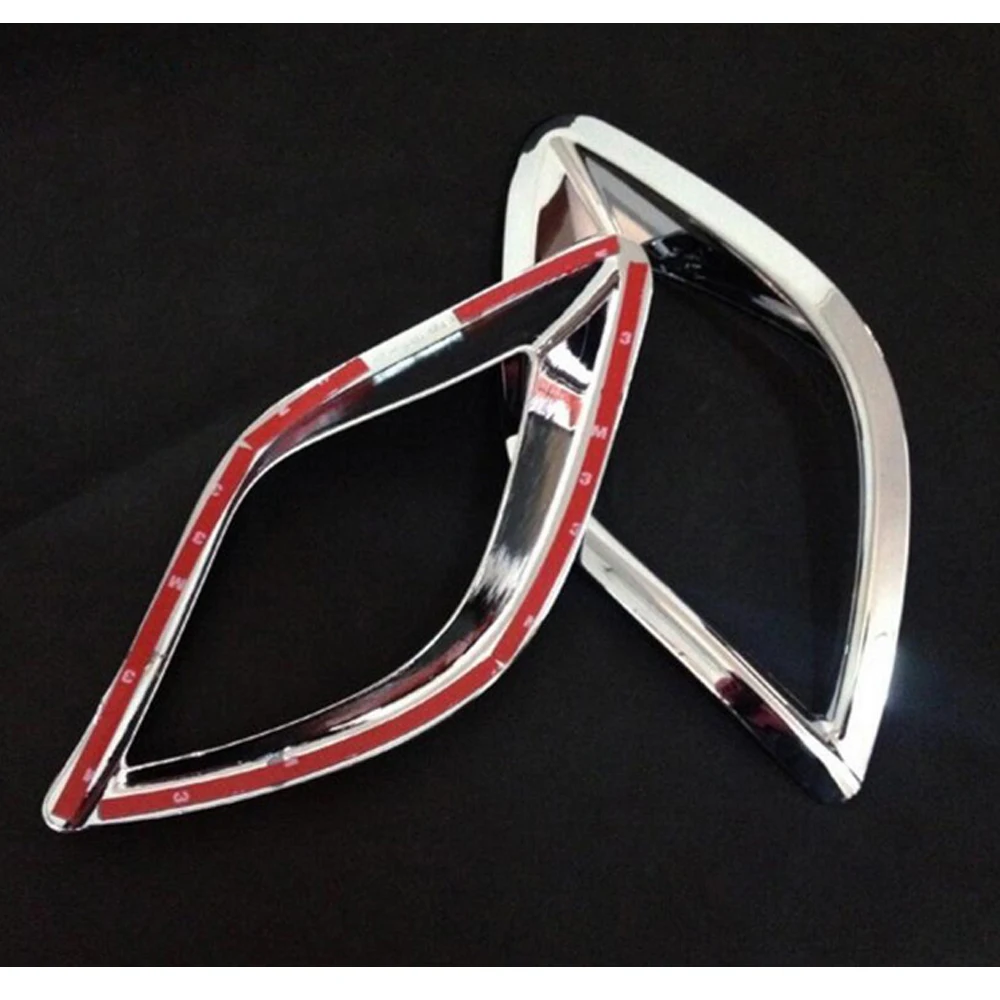 Glossy Silver Chrome Rear Fog Lights Lamp Mask Cover Trim for Mazda CX-5 CX5 12 13 14 15 New 2Pcs Car ABS Plastics