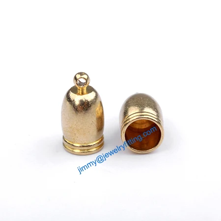 

2013 Jewelry findings raw brass End caps for laether cord end cap crimp beads 7*13mm