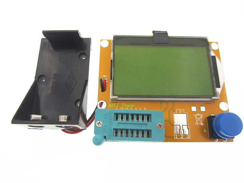 2016 ultimo LCR-T4 ESR Meter Transistor Tester diodo triodo capacità Mos Mega328 Transistor Tester + custodia (non batteria)