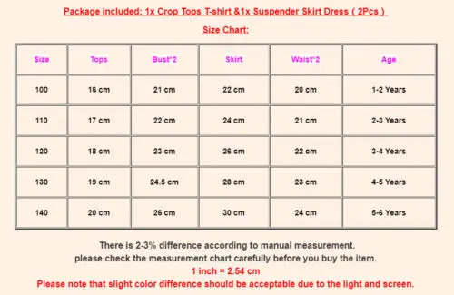 Baby Girl summer clothing set Toddler Kids Circus Party Dress Crop Tops Suspender Dress Outfits Girl Halloween Clothes