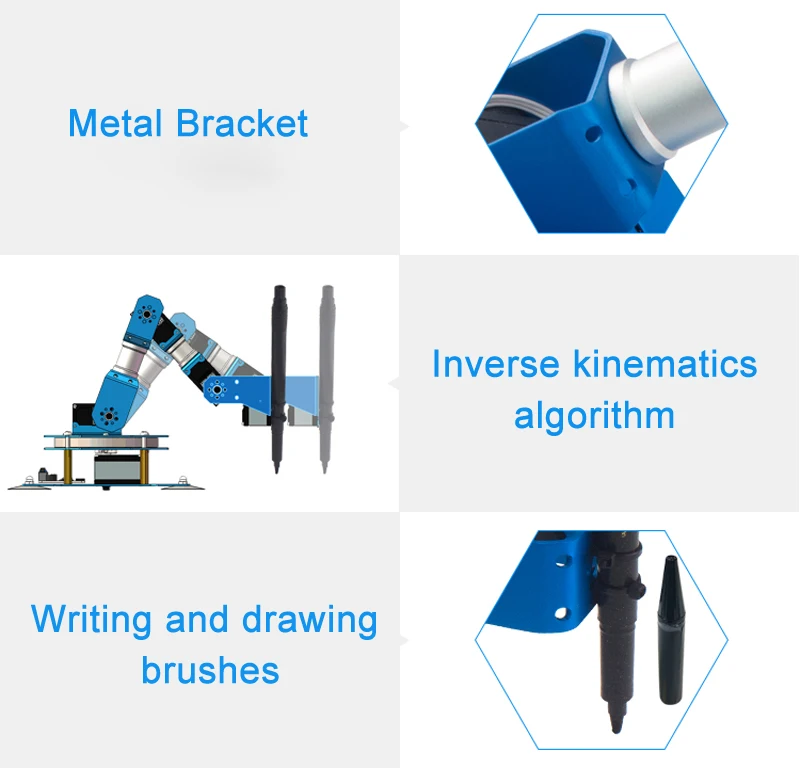 Bluetooth Bricolage XY Plotter Escriture Robot Robotic Rrm Smart Scrittura Disegno Braccio DrawArm App Bluetooth Control LOBOT