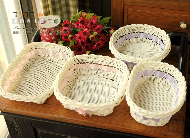 Value home essential practical new material woven storage baskets small debris basket fruit basket