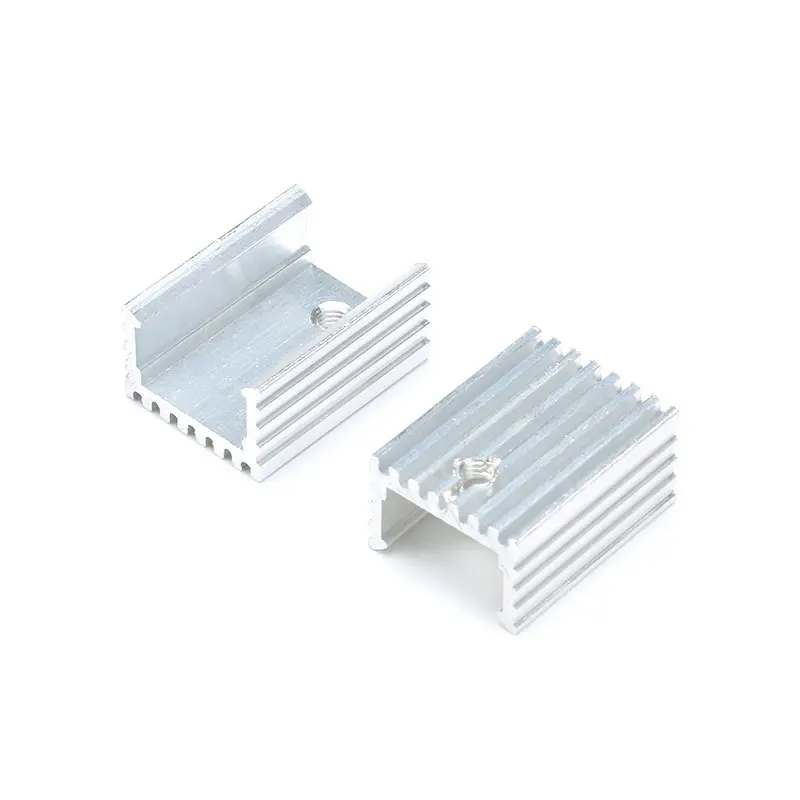 Dissipador de calor de alumínio para 220, dissipador de calor transistor radiador to220 refrigeração 20*15*10mm 10 com 10 peças a-220