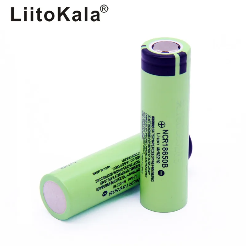 Gorący nowy 10 sztuk/partia LiitoKala oryginalny 18650 baterii 3400mah 3.7v bateria litowa do panasonic NCR18650B 3.7V latarka baterii