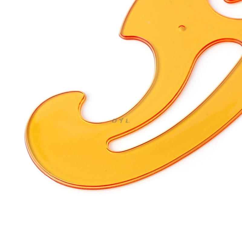 3Pcs Curve Template Ruler Stencil Drawing Drafting Designer Sewing Set