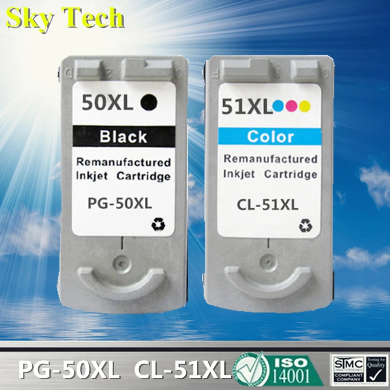 

Качественный картридж для струйной печати для Φ PG50XL CL51XL, для Canon Pixma IP2200 IP2400 MP150 MP160 MP170 MP180 MP450 MP460