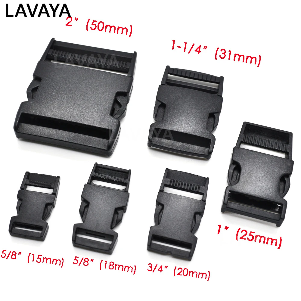 1pcs 15mm,18mm,20mm,25mm,31mm,50mm Webbing Detach Buckle for Bags Students Bags Outdoor bag travel buckle accessories