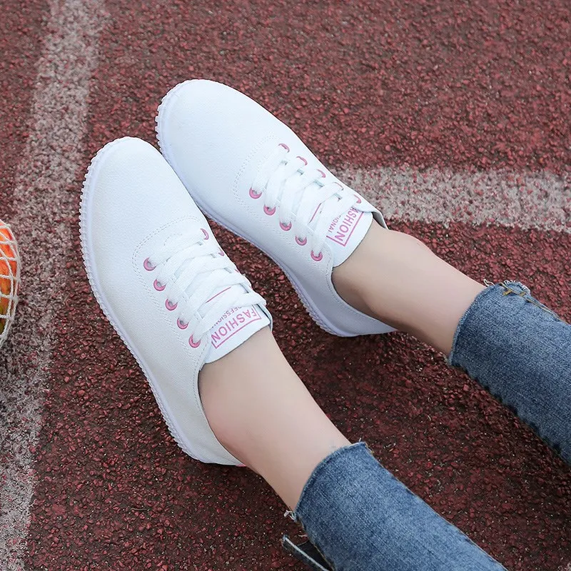 Women Shoes Summer 2020 Spring Women White Casual Shoes Breathable Flats Fashion Breathable Women Sneakers