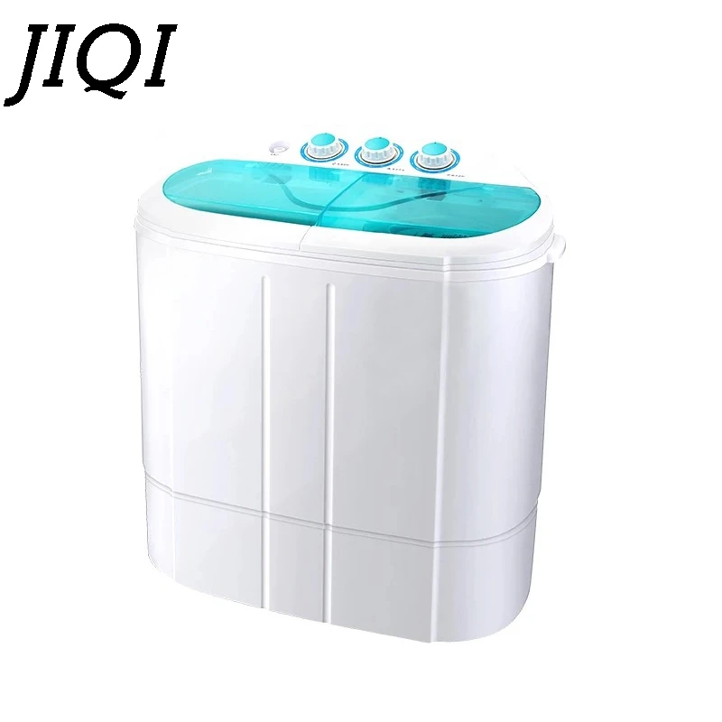 

Twin Tub Compact Electric Clothes Washer Two Tubs Drying Laundry Washing Machine Semi-automatic 2.5kg Cloth Cleaner 3.5kg Dryer