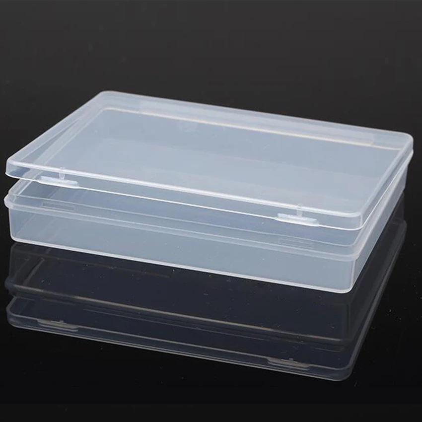 Caixa plástica transparente de armazenamento coleções embalagem de produto caixa de vestir caso mini para fora tamanho 11.8*9.8*2cm