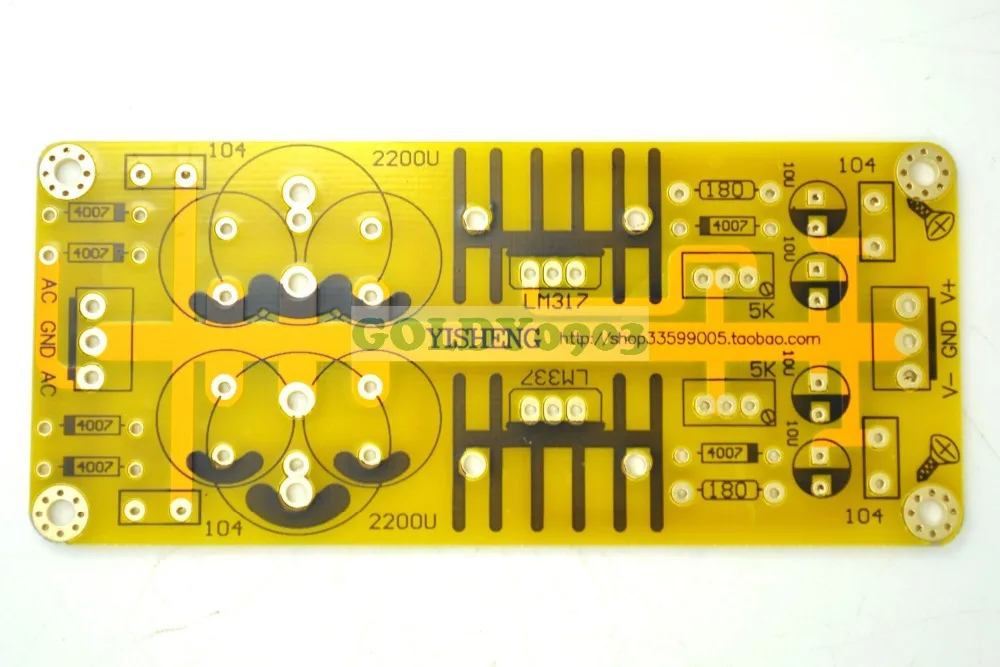 Регулируемая плата блока питания/регулятора напряжения LM317 LM337