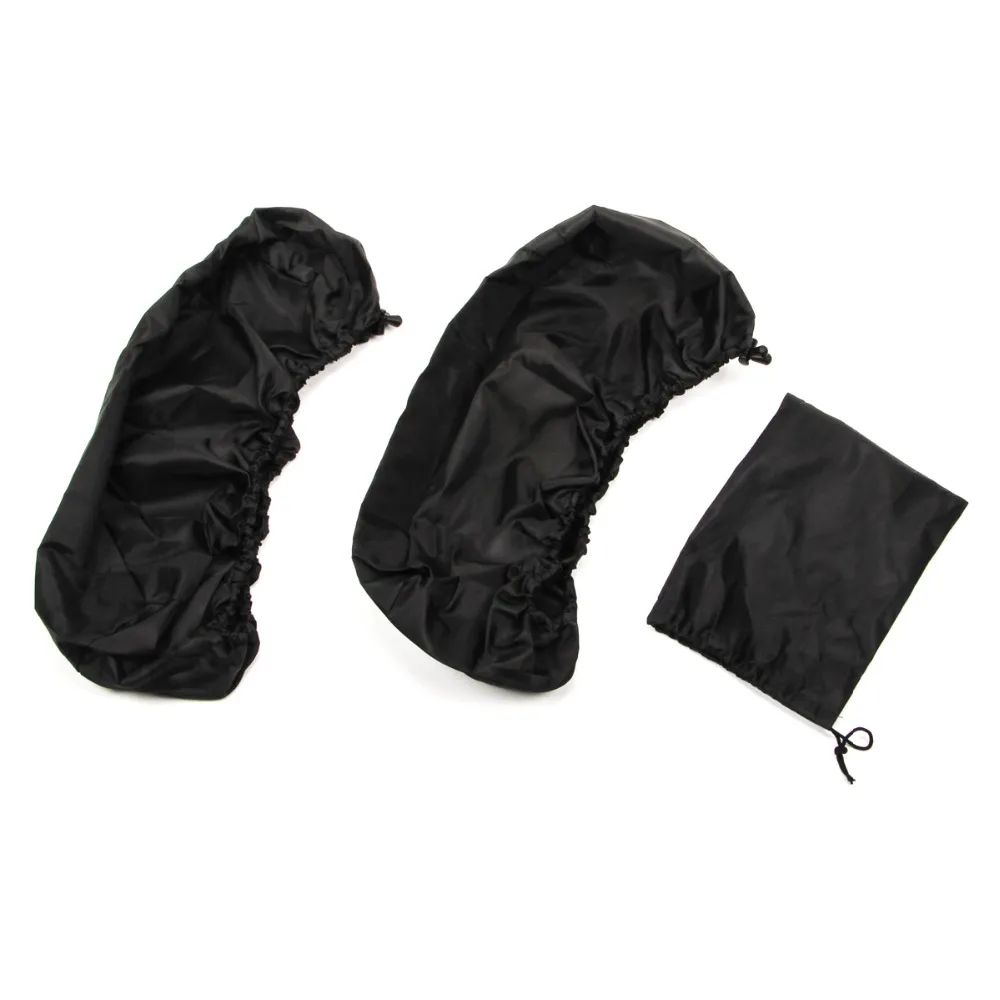 

Motorcycle Waterproof Saddlebag Lid Covers Durable Nylon Black Audio Speaker Rain Dust Lids for Harley Road Electra