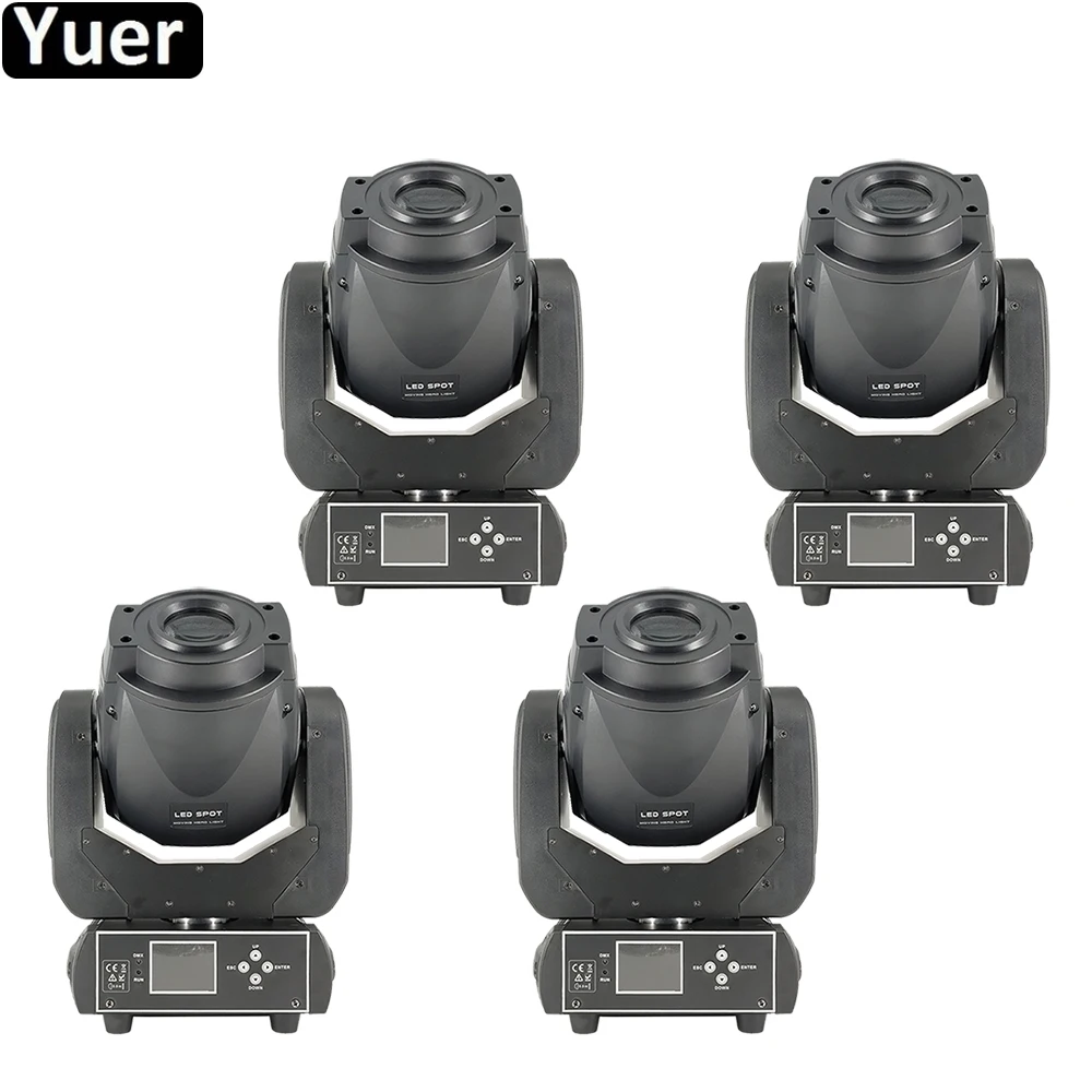 4Pcs/Lot Hot DJ Equipment 90W LED Moving Head Spot Stage Lighting 6/16 DMX Channel 3-Facet Prism LED Moving Music Stage Light