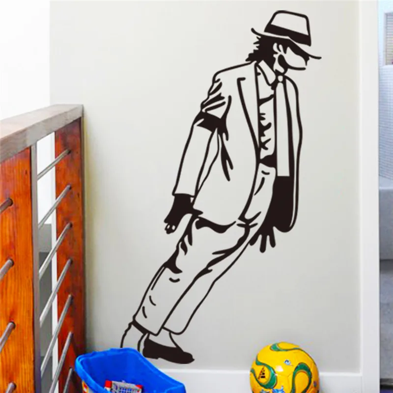 Dancing Michael Jackson Wall Stickers Removable Vinyl wall Decor Wall decals Art Poster DIY Home Decor