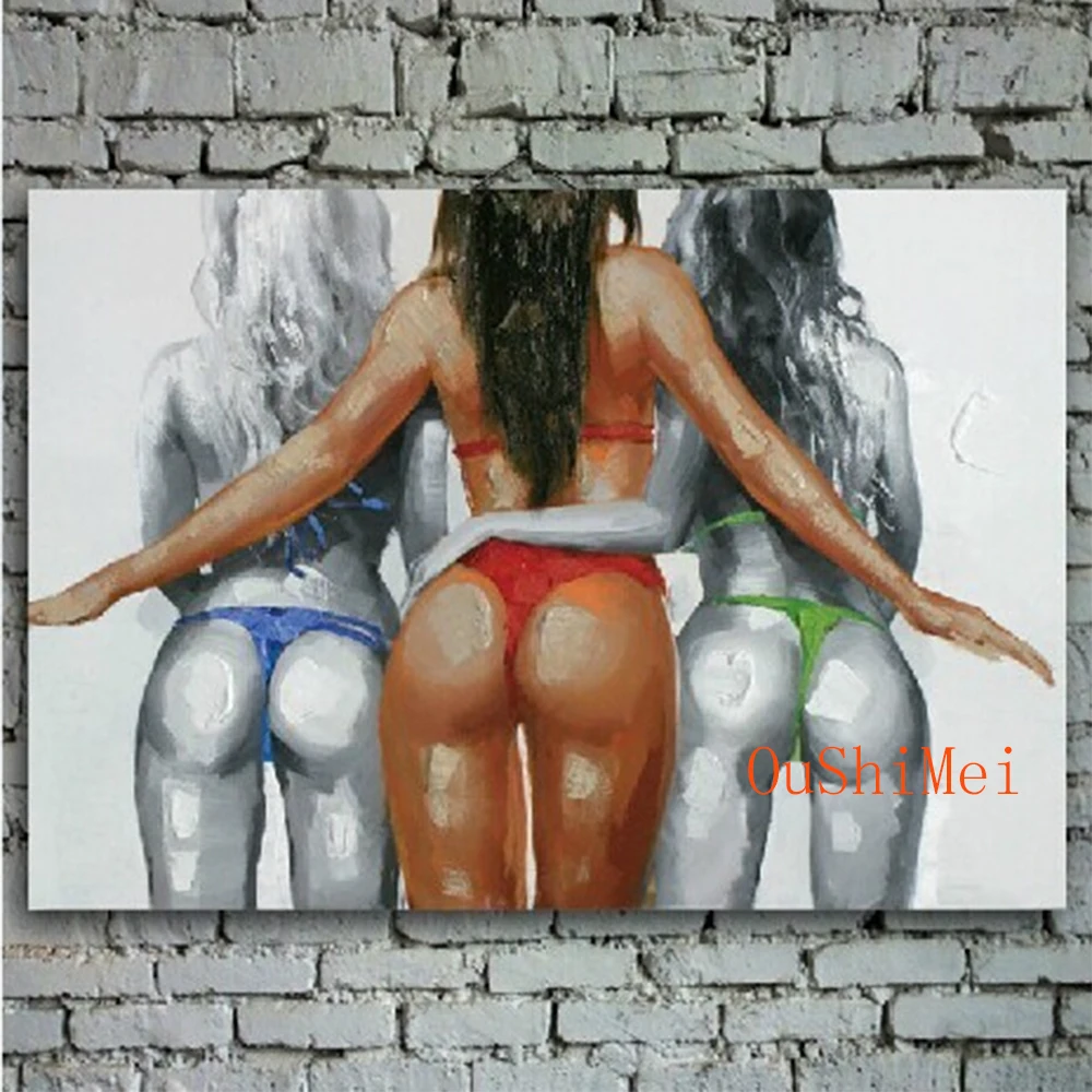 

Hot Nude Oil Paintings Handmade Sexy Women Haunch Picture On Canvas Modern Painting Acrylic Paintings Hang Pictures Wall Picture