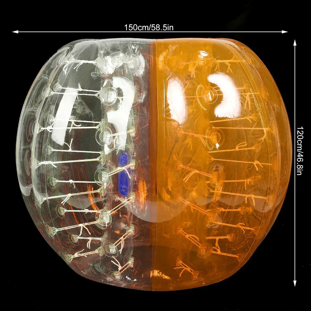 공기 주입식 버블 축구, 0.8mm PVC 1.5m 공기 범퍼 볼 바디, Zorb 버블 볼 축구, 판매용