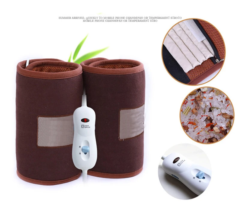 HANRIVER Multifunction Electrothermal knee warm moxibustion warm old cold leg knee kneading massage electric heating salt bag