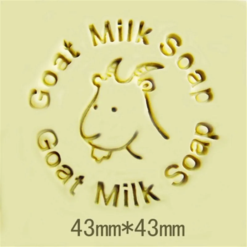 DIY Craft 43*43mm Goat Milk Soap Stamp Homemade Tools DIY Stamp Soap Making Kits