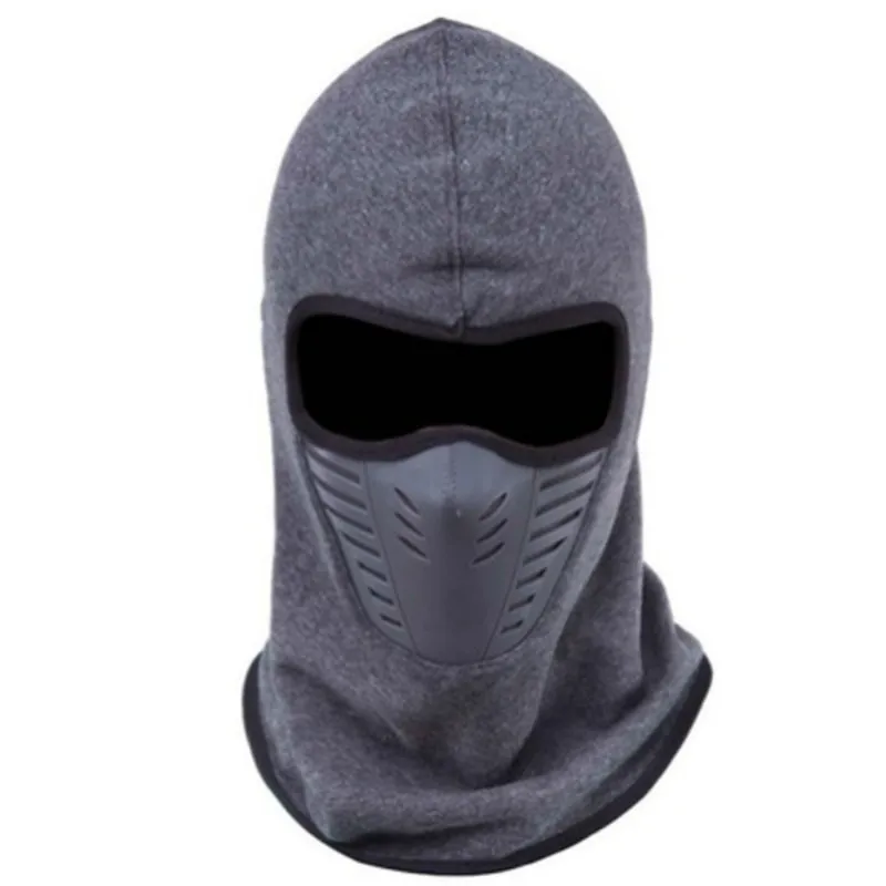 Windproof Skullies Beanies for Men Women Full Face Mask Autumn Winter Hat Breathable Fleece Balaclava