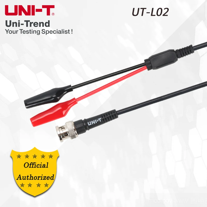 

UNI-T UT-L02 BNC alligator clip test leads; conversion measurement connection for measuring instrument signals