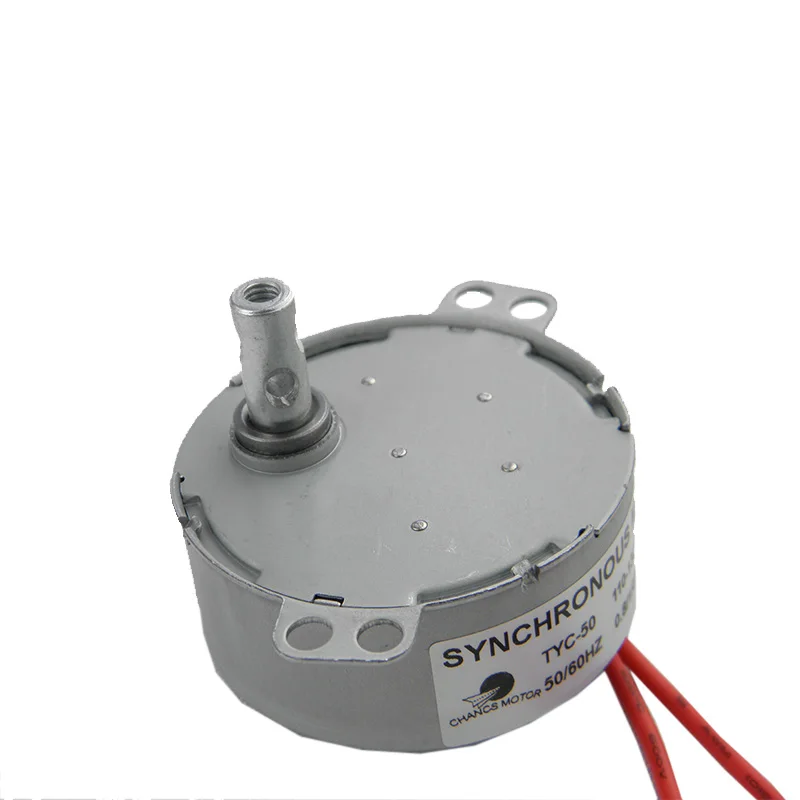 Incubator Motor TYC-50 Motor Synchronous 12V/110V/220V AC 0.8-1RPM 1.4RPM 15-18RPM 4W Microwave Motor For Electric Fireplace