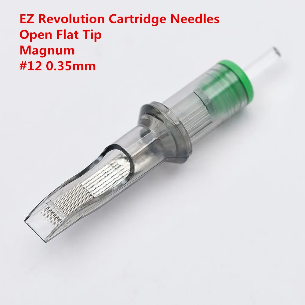 

Original EZ Revolution Cartridge Tattoo Needles Magnum Open Flat Tips #12 0.35mm 1207MG 1209MG 1211MG 1213MG 1215MG 20 pcs /box