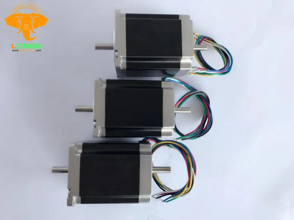 

Germany Shippment&EU Free Shipping 3PC Nema 23 Stepper Motor 270 oz.in 3.0A 6 Lead Wires Dual shaft 23HS8630B 2phase CNC