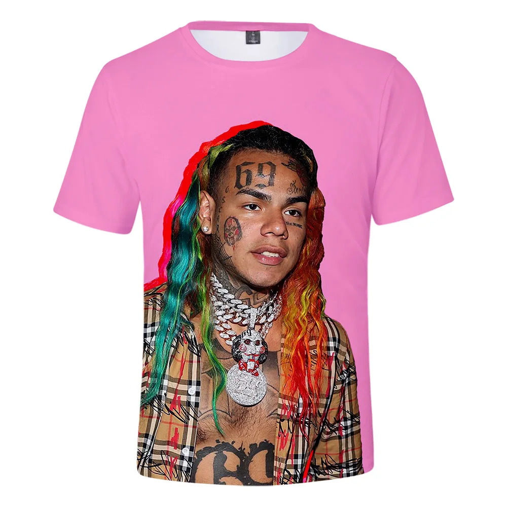 Anime Cartoon 6ix9ine 3D T Shirt Unisex Rap Singer Tekashi69 Cool T-shirt Male Female Harajuku Hipster Hip Hop Tee Shirt Homme image 3