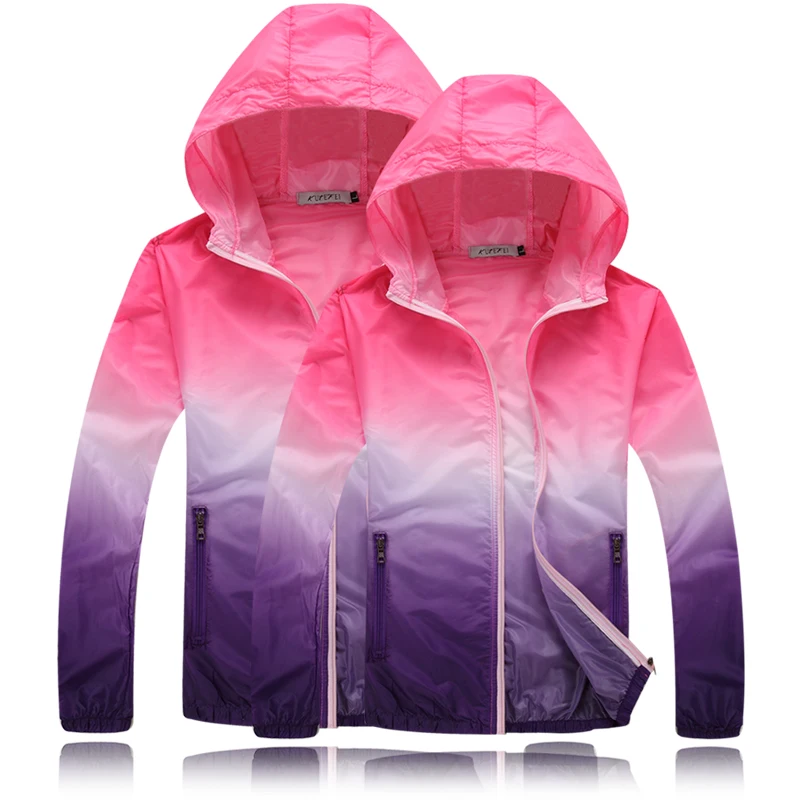 Summer women Quick Dry Skin Sun Protection Clothing Couple Coat Fashion Windbreaker Waterproof Men Women Jacket