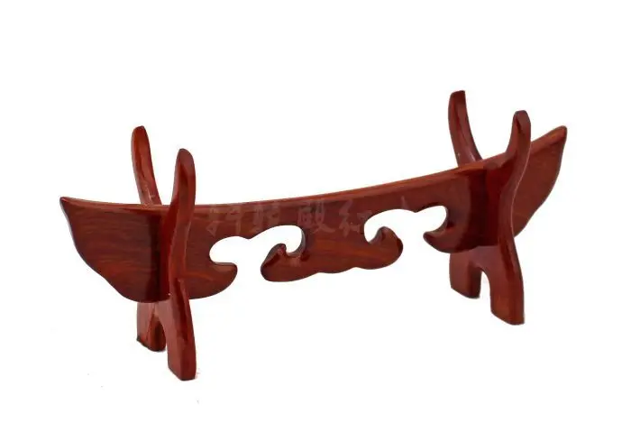 Wholesale red wood crafts ornaments bracket horns sword rack knife red sandalwood wishful ivory frame