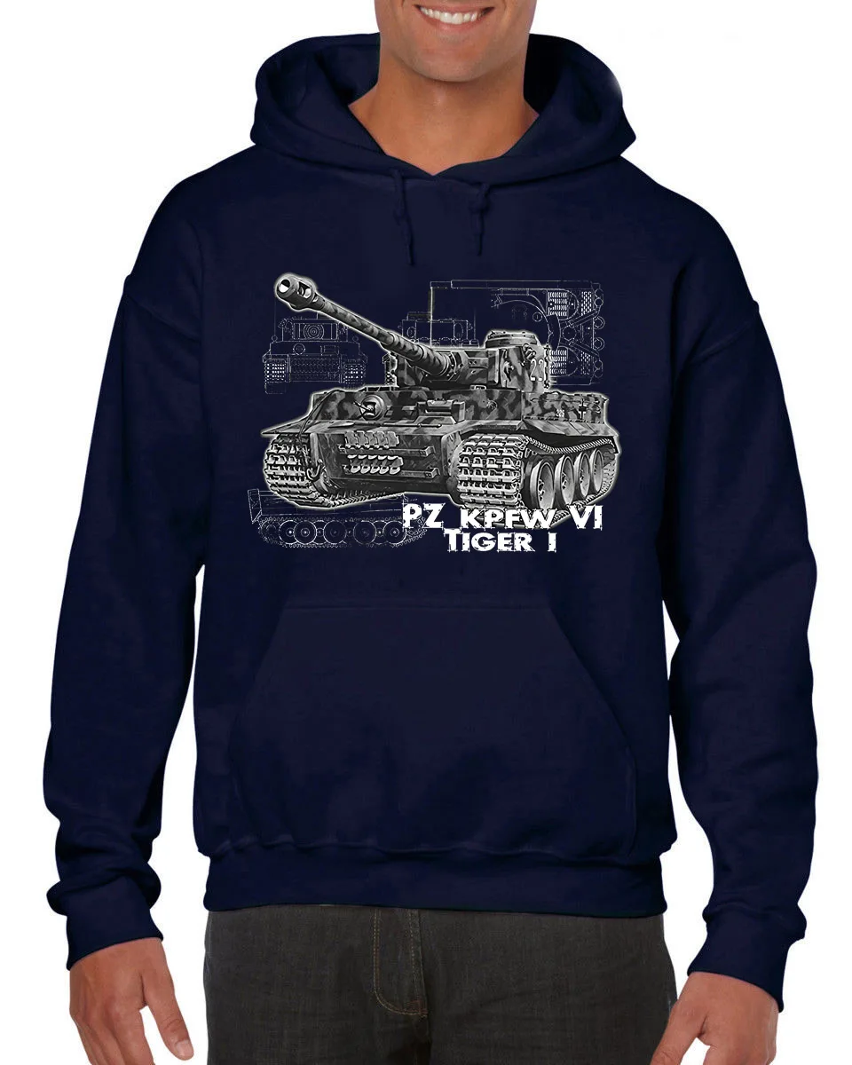 2019 nowy mężczyzna Tiger Tank honor niemiecka armia rzeszy zabawa kult żołnierz wokół szyi człowiek bluzy bluzy